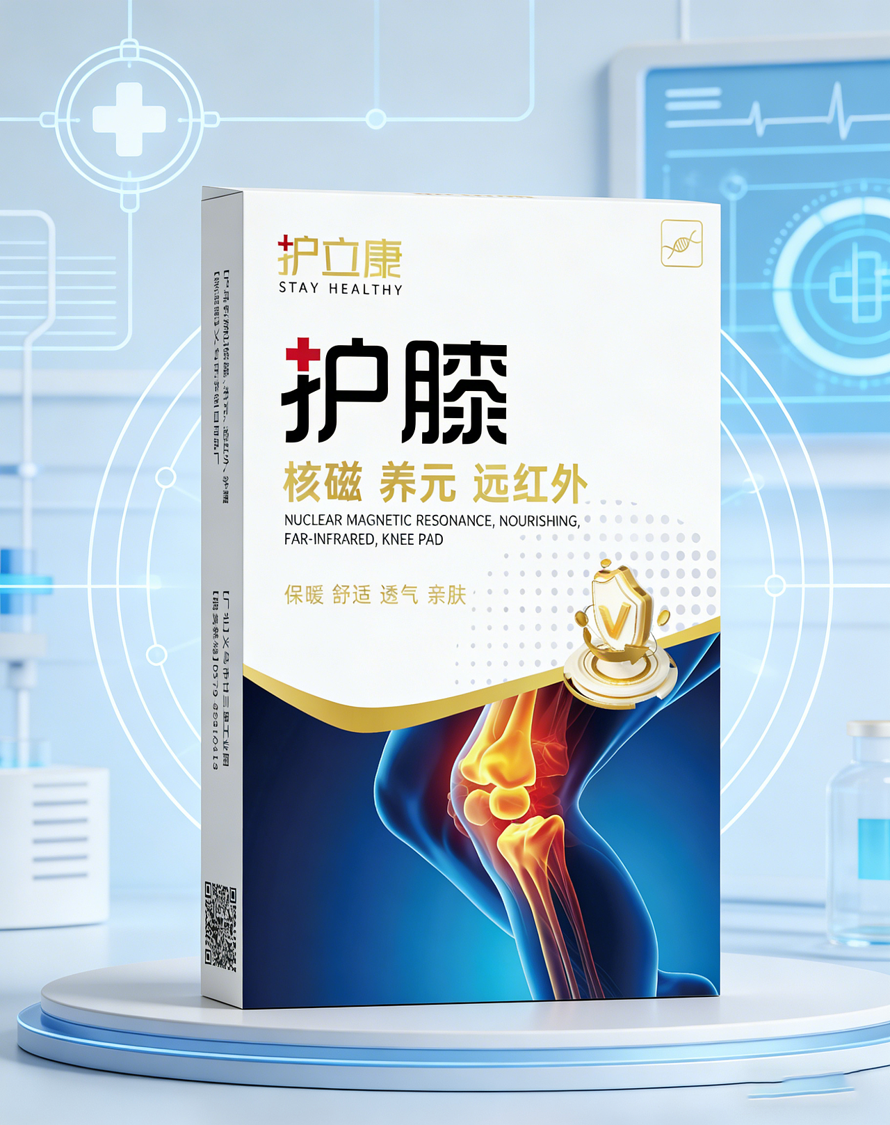 护立康健康护具系列包装设计 | 科技疗愈·轻奢质感（图ZNDA0MTIxOTky） - 包装 - 站酷设计师灵犀文创设计原创素材 - 站酷ZCOOL