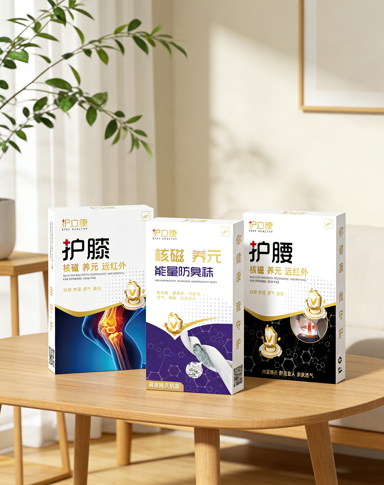 护立康健康护具系列包装设计 | 科技疗愈·轻奢质感（图ZNDA0MTIxOTg0） - 包装 - 站酷设计师灵犀文创设计原创素材 - 站酷ZCOOL