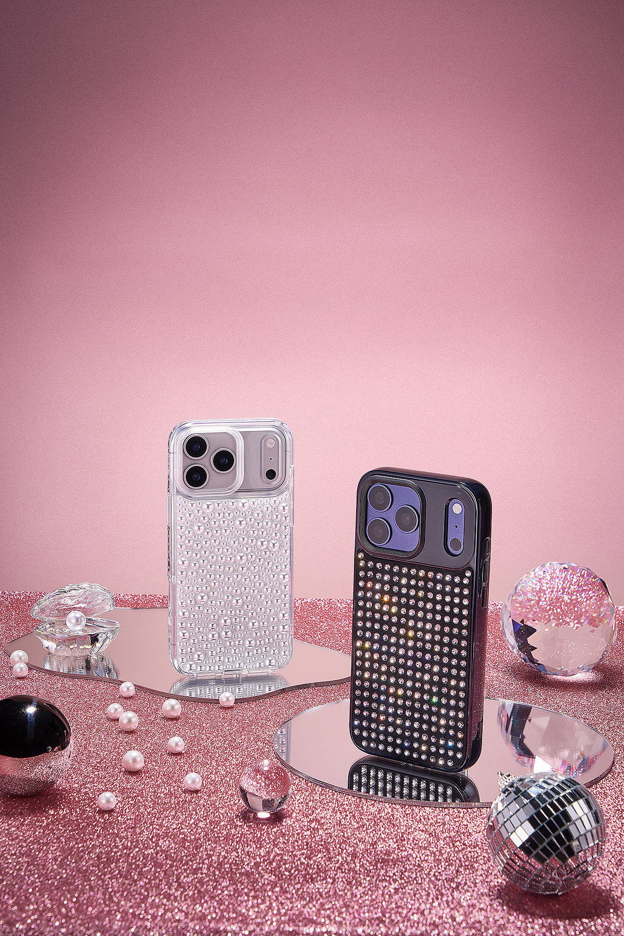 iPhone 17 Pro Max、华为Pura X手机壳_闪钻、珍珠场景（图ZNDA0MTIzOTM2） - 产品摄影 - 站酷设计师摄影师铭兮原创素材 - 站酷ZCOOL