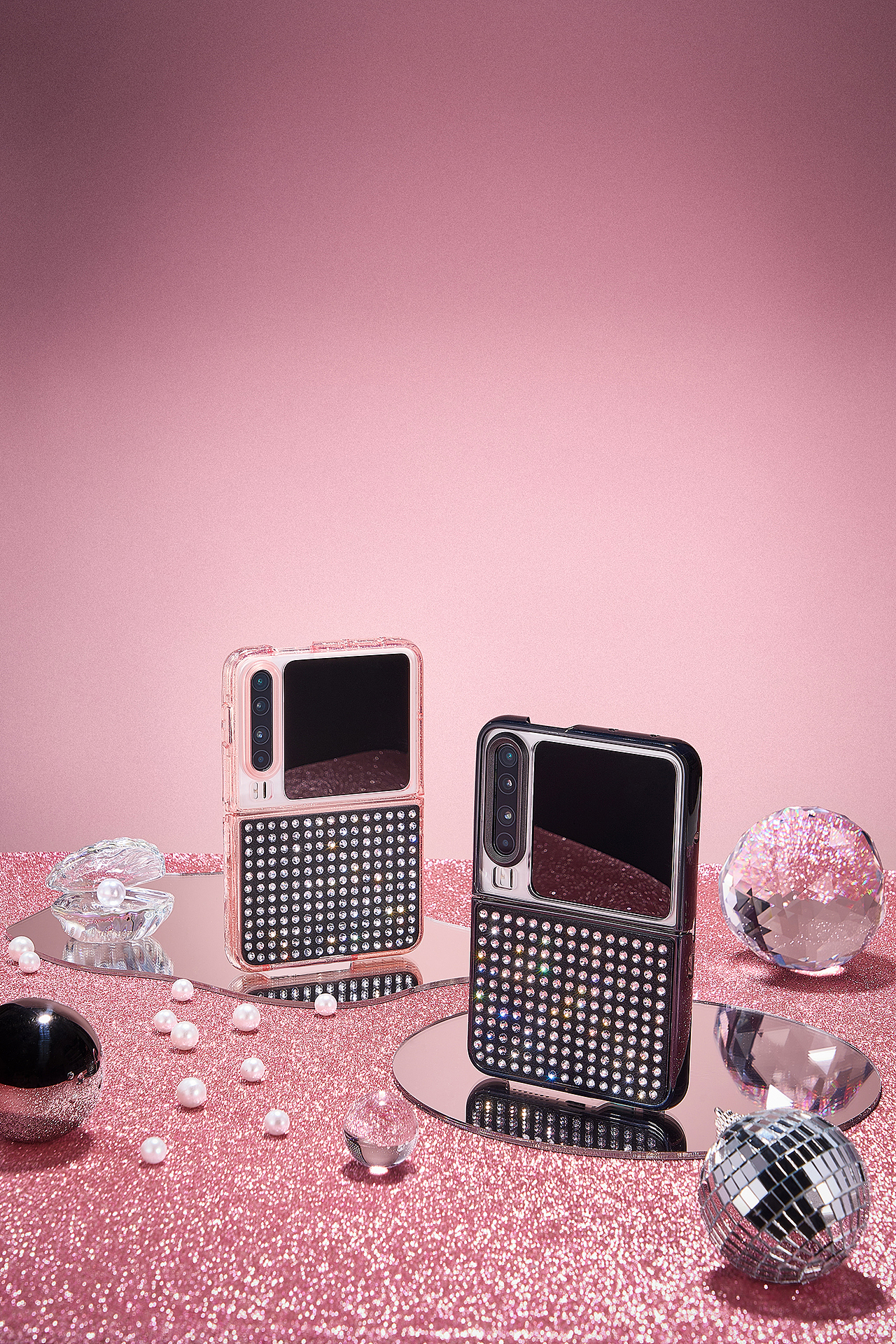 iPhone 17 Pro Max、华为Pura X手机壳_闪钻、珍珠场景（图ZNDA0MTIzOTQw） - 产品摄影 - 站酷设计师摄影师铭兮原创素材 - 站酷ZCOOL