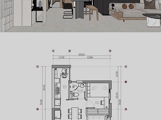 31 平小户型原木风极简