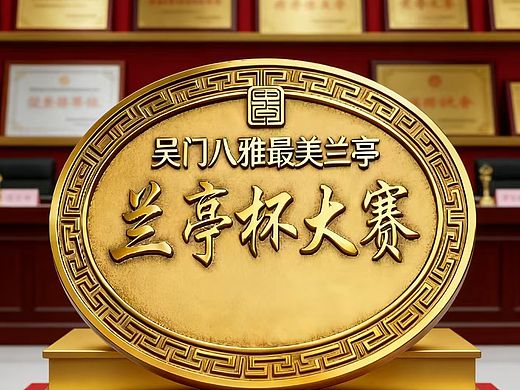 [书画考级]兰亭杯大赛标识图，兰亭杯大赛一般指全国