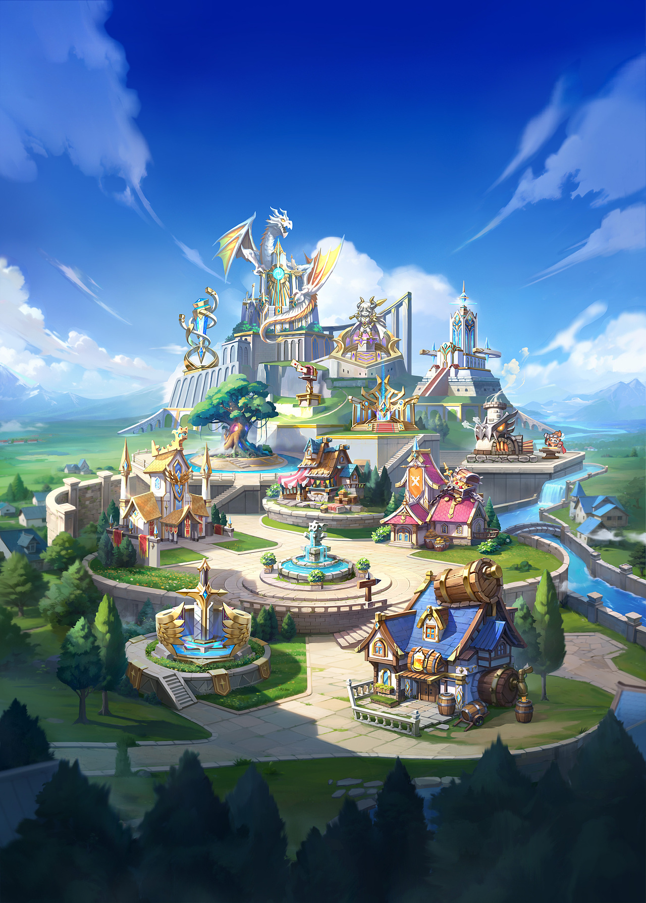 工作项目 《Pixel Saga: Squad RPG》场景（图ZNDA0MTMyODk2） - 游戏原画 - 站酷设计师非斯特原创素材 - 站酷ZCOOL