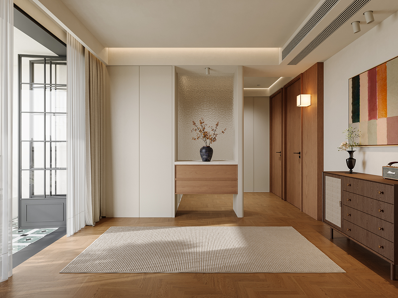 现代诧寂风客餐厅效果图表现（图ZNDA0MTMzMzky） - 家装设计 - 站酷设计师王彤ing原创素材 - 站酷ZCOOL