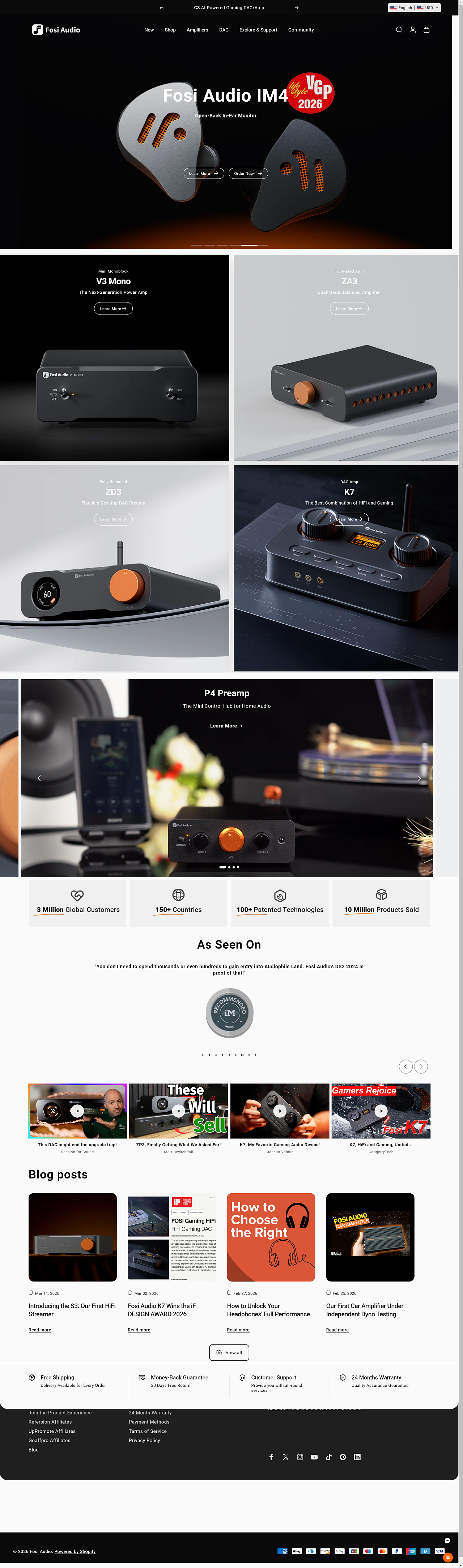 2025（FosiAudio官网作品）（图ZNDA0MTQ2Njg4） - 企业官网 - 站酷设计师HTyler原创素材 - 站酷ZCOOL