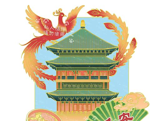 城市文创冰箱贴