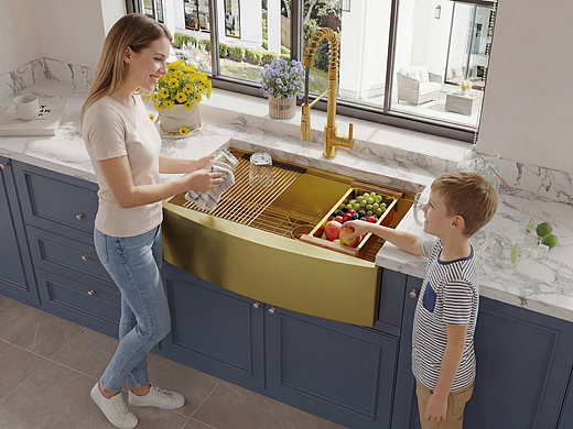 亚马逊金色裙边水槽主图（个人主页-ZNzMzMTQyMzI=） - 场景 - 站酷设计师贤豆沙拉原创素材 - 站酷ZCOOL