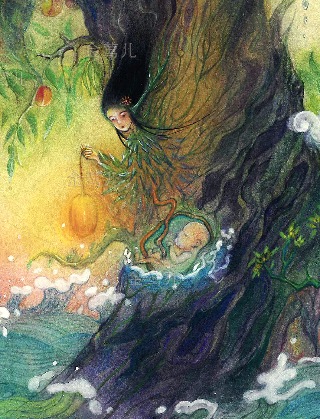 生命树（图ZNDA0MTUwMzIw） - 艺术插画 - 站酷设计师金莺儿原创素材 - 站酷ZCOOL