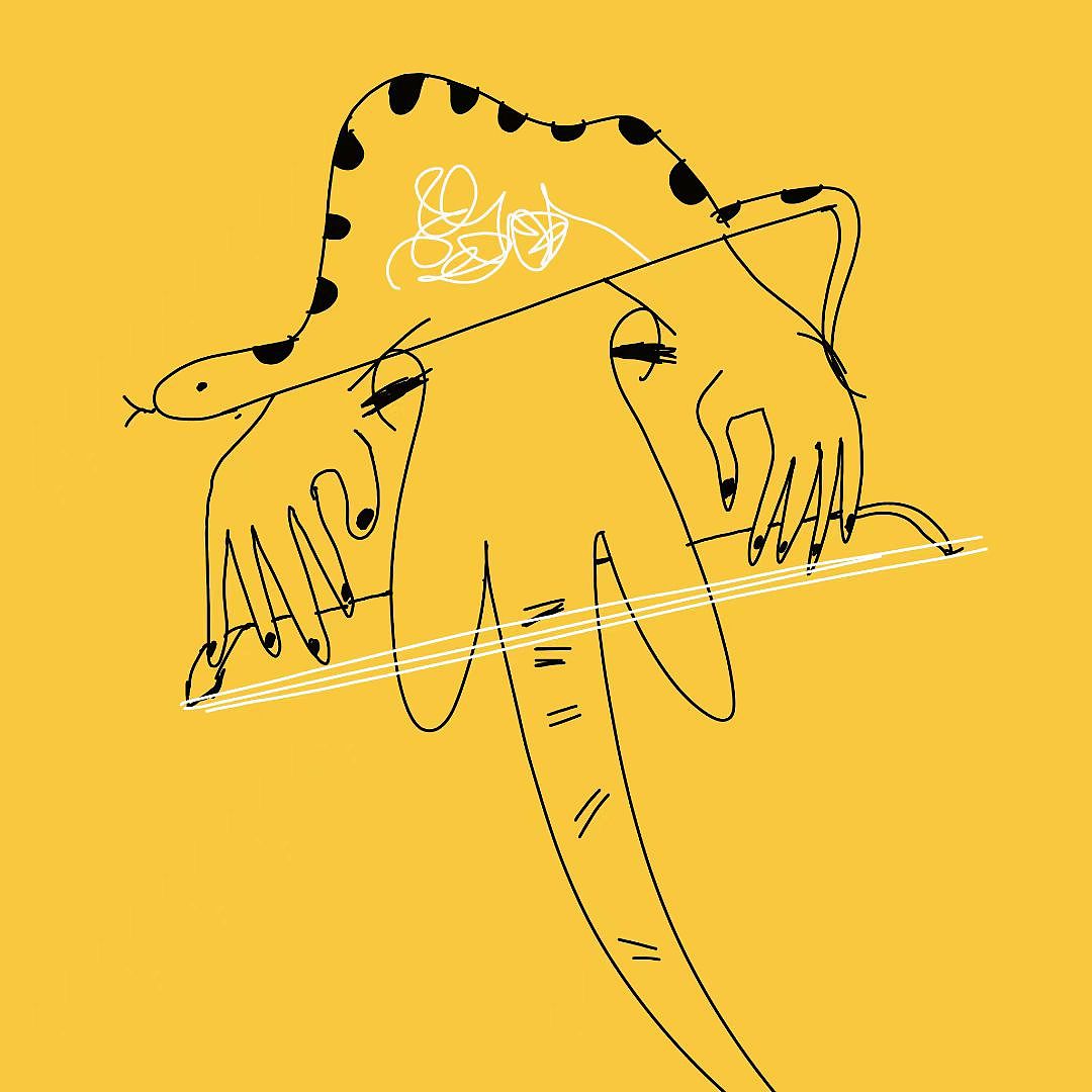 《当大象梦见音乐：不规则五边形》（图ZNDA0MTUzMTk2） - IP形象 - 站酷设计师啊LINK原创素材 - 站酷ZCOOL