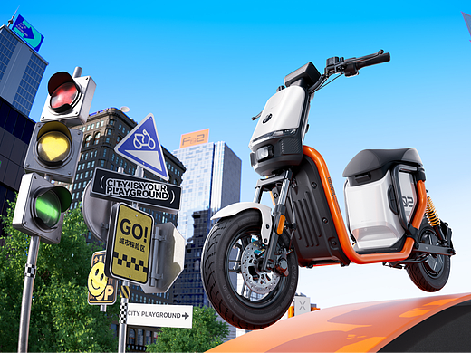 Fz2 90 I 九号电动 | 潮流街车