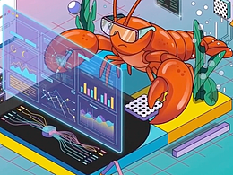 A-Claw：新孟菲斯风格——B 端产品 IP 化视觉实验