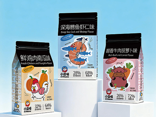 项目名称：《小益喵》猫粮系列包装