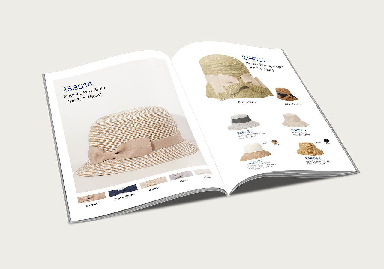 帽子产品画册（图ZNDA0MTY3MzY0） - 书籍/画册 - 站酷设计师Y樱花原创素材 - 站酷ZCOOL