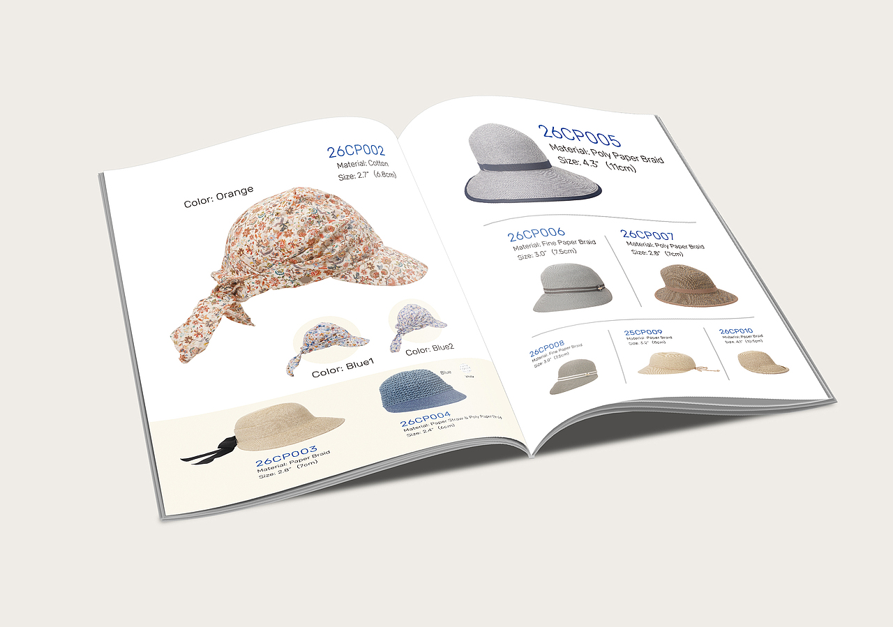 帽子产品画册（图ZNDA0MTY3Mzcy） - 书籍/画册 - 站酷设计师Y樱花原创素材 - 站酷ZCOOL