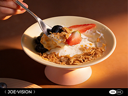麦片水果酸奶碗美食造型摄影教学