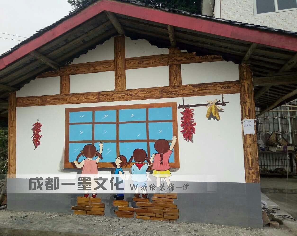 创意涂鸦 社区美化 成都墙绘 社区文化墙 社区墙绘（图ZNDA0MTc5Nzk2） - 绘画 - 站酷设计师新农村壁画原创素材 - 站酷ZCOOL