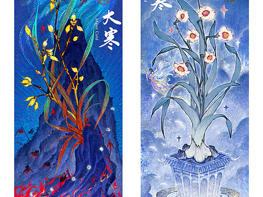 国风插画|二十四节气-冬季篇