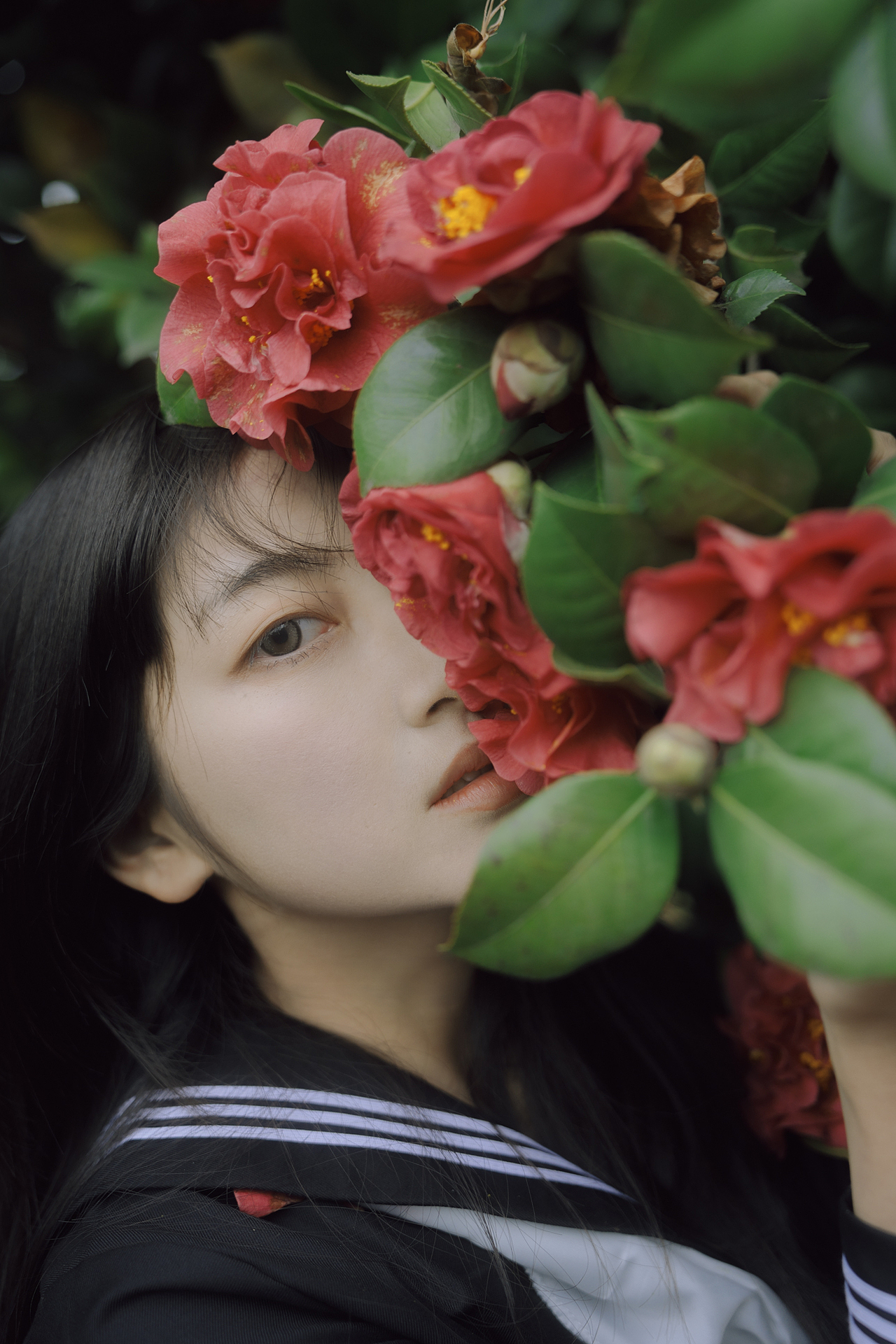 花落，是一场无声的告白（图ZNDA0MTgzMTY0） - 人像摄影 - 站酷设计师白山Gavin原创素材 - 站酷ZCOOL