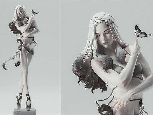 ZBrush-芭蕾舞者角色模型制作教程。zbrush角色雕刻