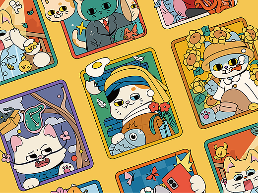 猫咪是大艺术家（个人主页-ZNzMzMTc5Njg=） - 商业插画 - 站酷设计师TropiCo椰林设计原创素材 - 站酷ZCOOL