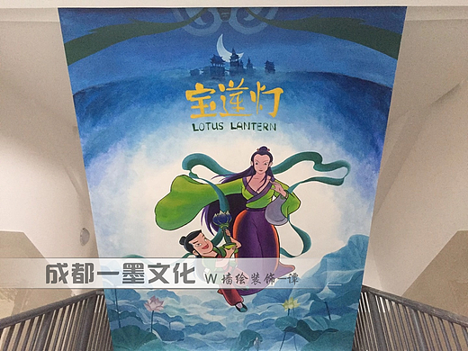社区文化墙 社区墙绘 成都墙绘 学校墙绘 中式墙绘