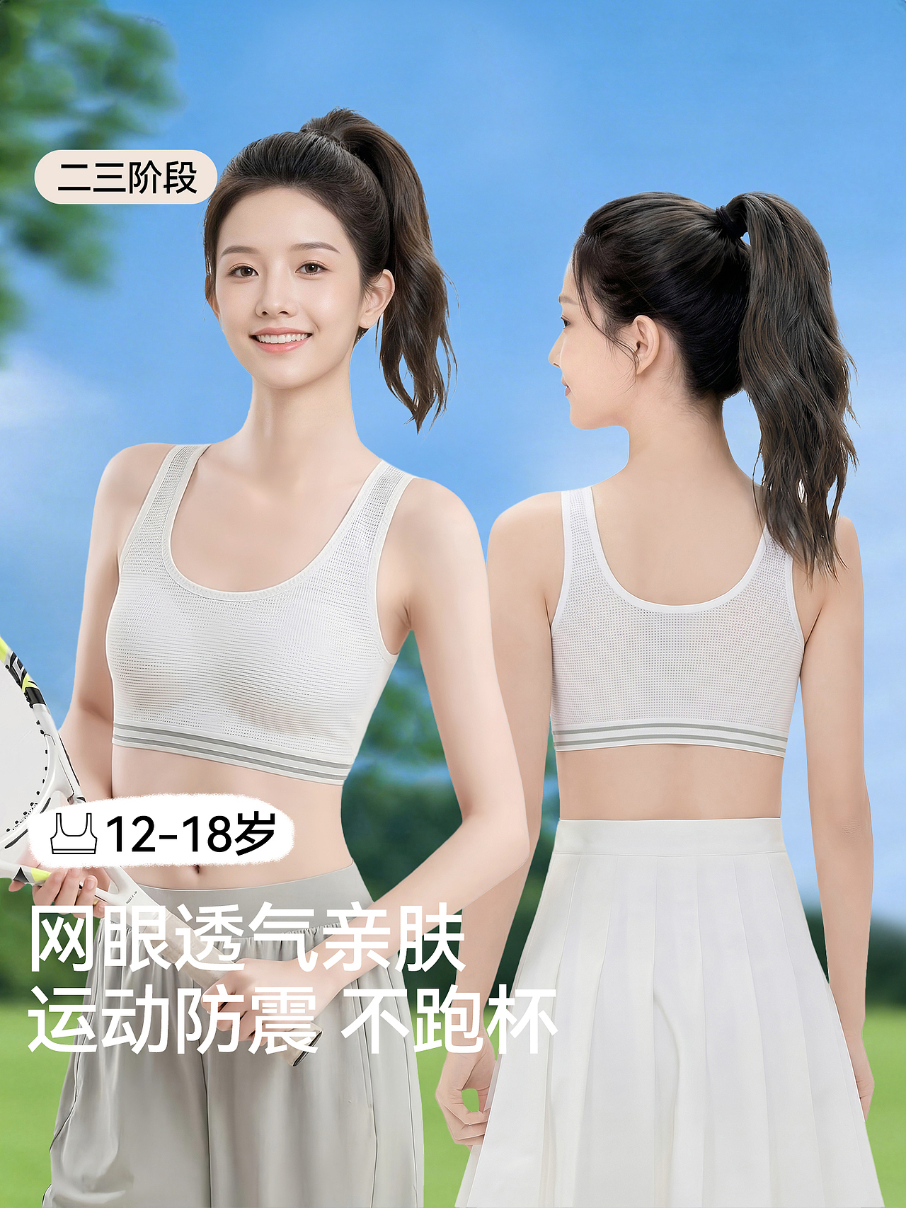 品牌少女初中发育青春期透气细肩带文胸内衣主图排版（图ZNDA0MTk0ODQw） - 其他平面 - 站酷设计师特务L原创素材 - 站酷ZCOOL