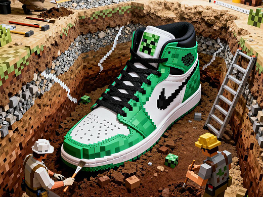 AIGC AI影像·《我的世界》 x NIKEDUNK 联名