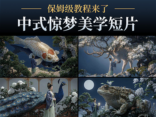 ⭐中式惊梦美学短片（全流程教程）