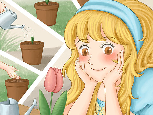 拇指姑娘-新编-2（个人主页-ZNzMzMTkxODA=） - 儿童插画 - 站酷设计师青息原创素材 - 站酷ZCOOL