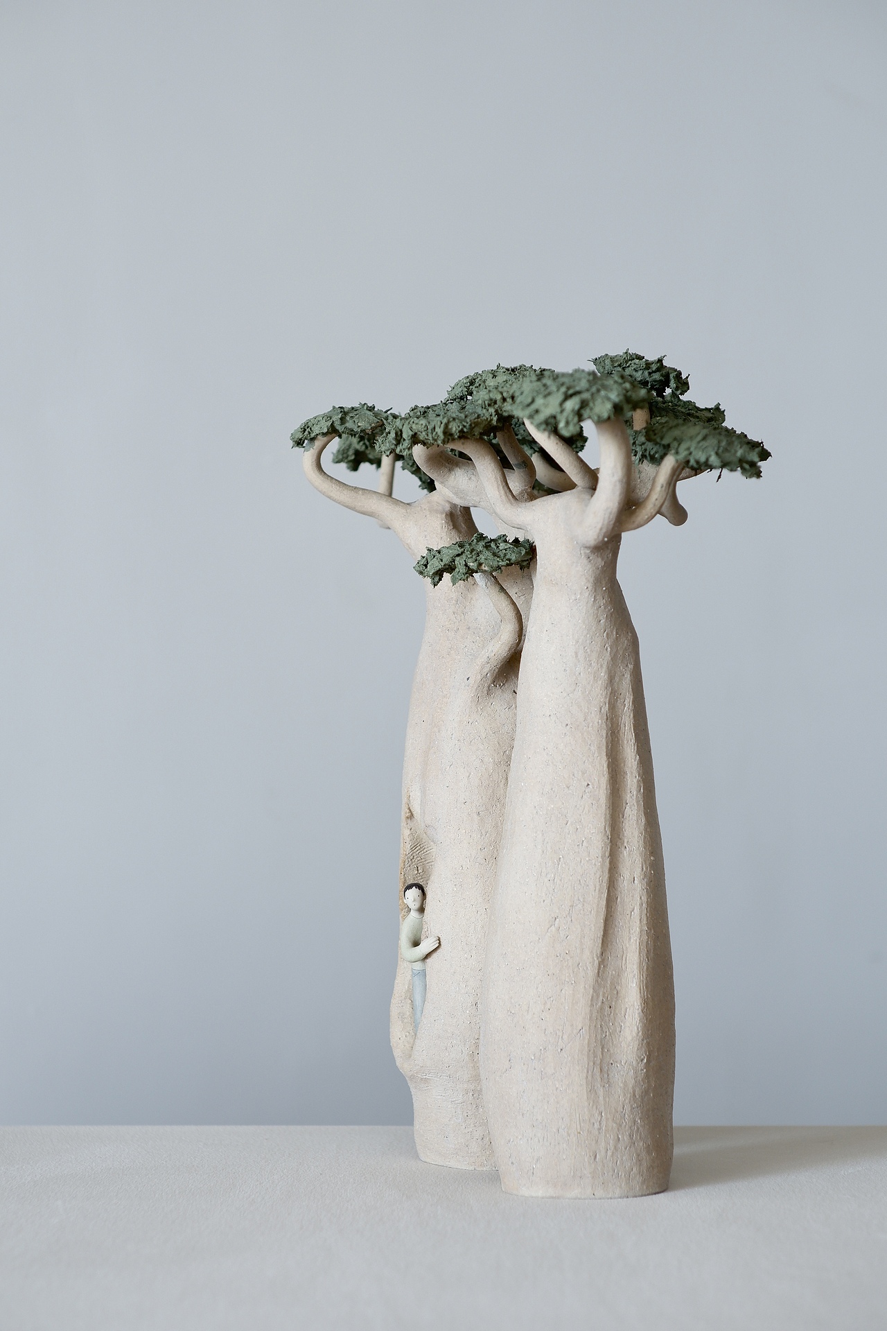 猴面包树的邻居（图ZNDA0MjAzMjg4） - 雕塑 - 站酷设计师做雕塑的阿宁原创素材 - 站酷ZCOOL