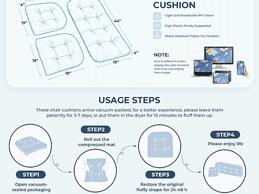 亚马逊主图A+-坐垫三件套（个人主页-ZNzMzMjAzNzI=） - 电商 - 站酷设计师oceanmia原创素材 - 站酷ZCOOL