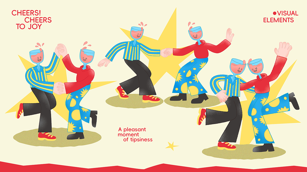 “碰杯碰快乐”活动全案|碰杯碰快乐，微醺好时刻（图ZNDA0MjA2ODAw） - 宣传物料 - 站酷设计师紫毛苹果原创素材 - 站酷ZCOOL