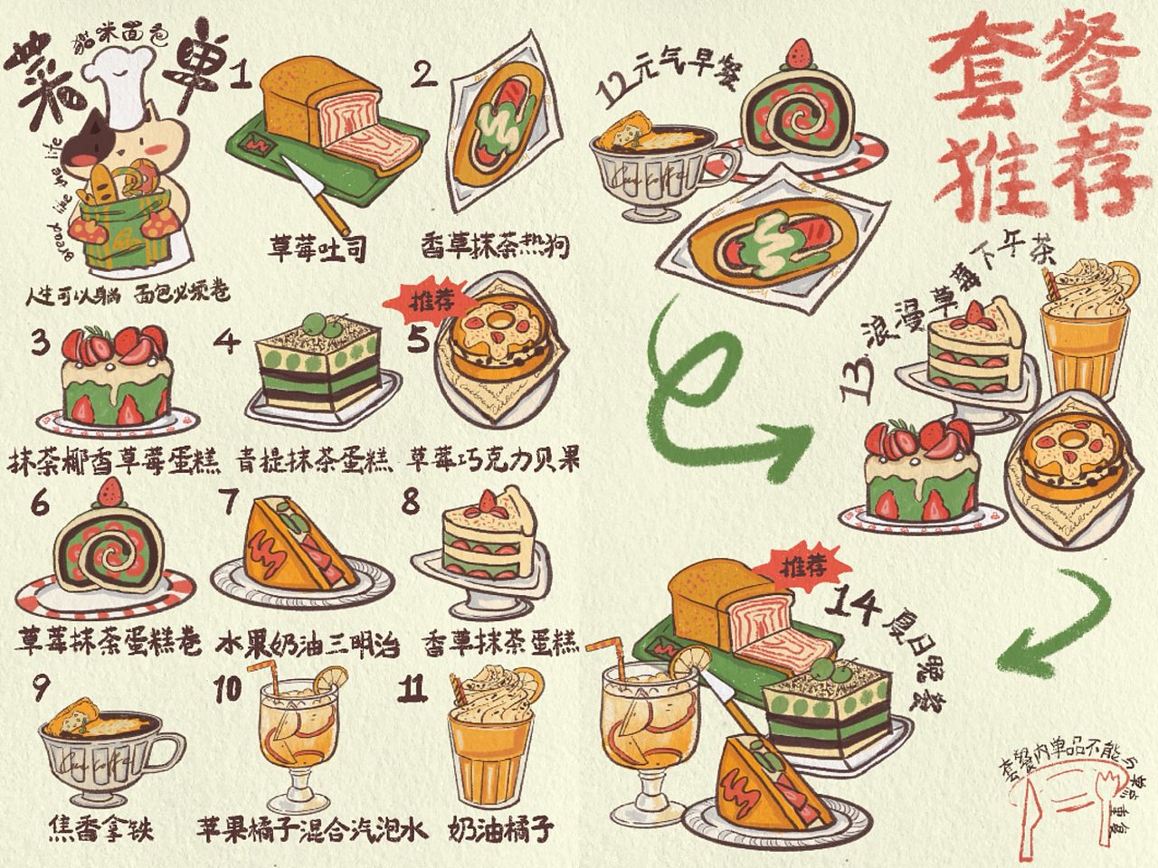 漫画/插画/猫咪面包店店系列插画设计（图ZNDA0MjE1MTYw） - 绘本 - 站酷设计师一休与海马原创素材 - 站酷ZCOOL