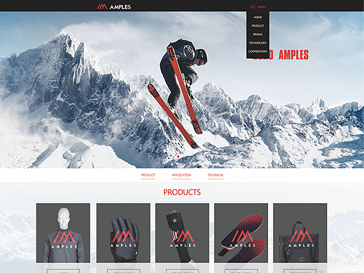 加热服饰品牌官网设计 | 服装产品展示官网视觉设计