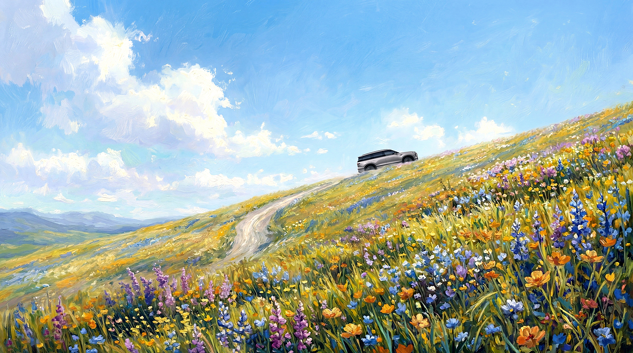 跟随新大众｜驶入印象之境（图ZNDA0MjIzODIw） - AI作品 - 站酷设计师肉S儿原创素材 - 站酷ZCOOL