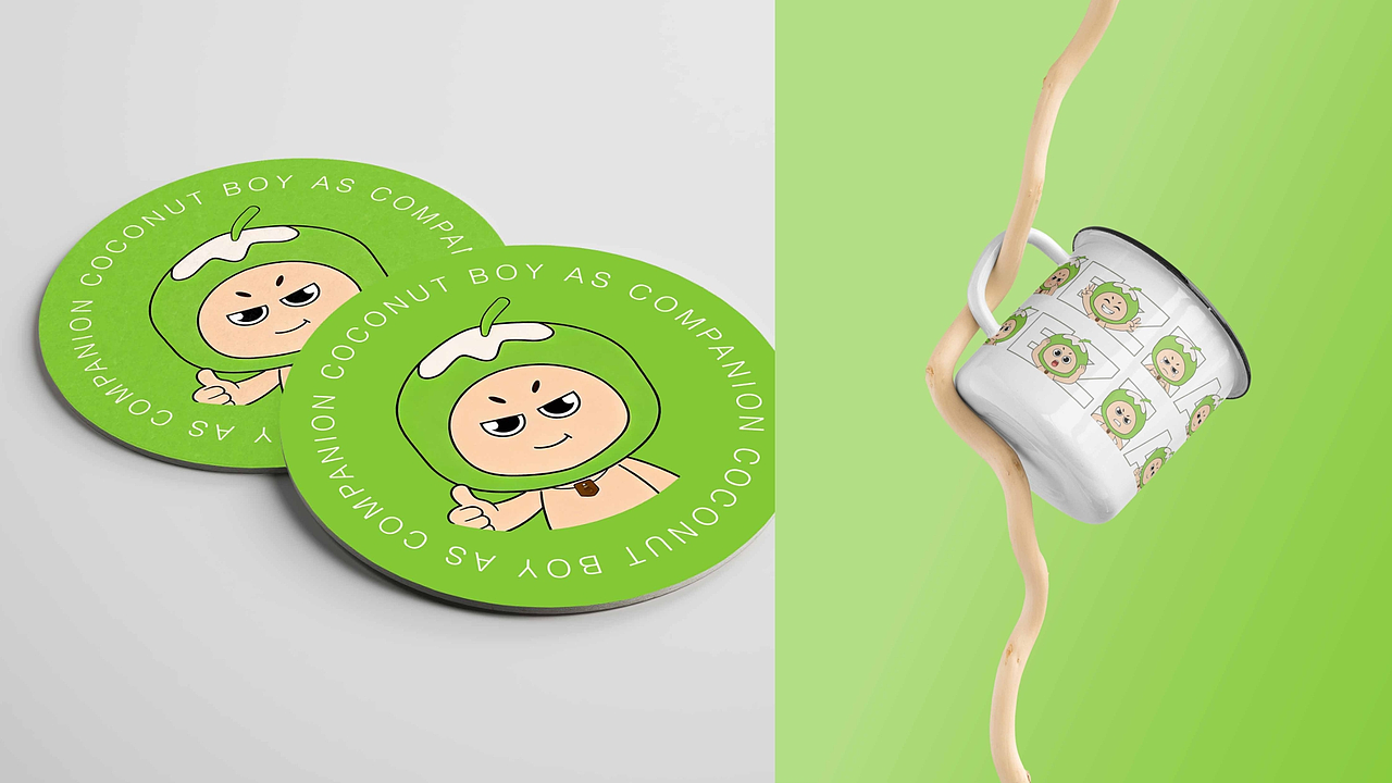 【椰仔】IP形象设计【逐浪派对】（图ZNDA0MjI2MDA0） - IP形象 - 站酷设计师吉吉啵原创素材 - 站酷ZCOOL