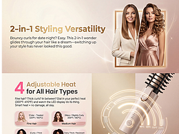 亚马逊卷发棒类目 Ai直出 1天出图