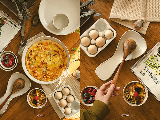 ins复古餐具餐桌拍摄