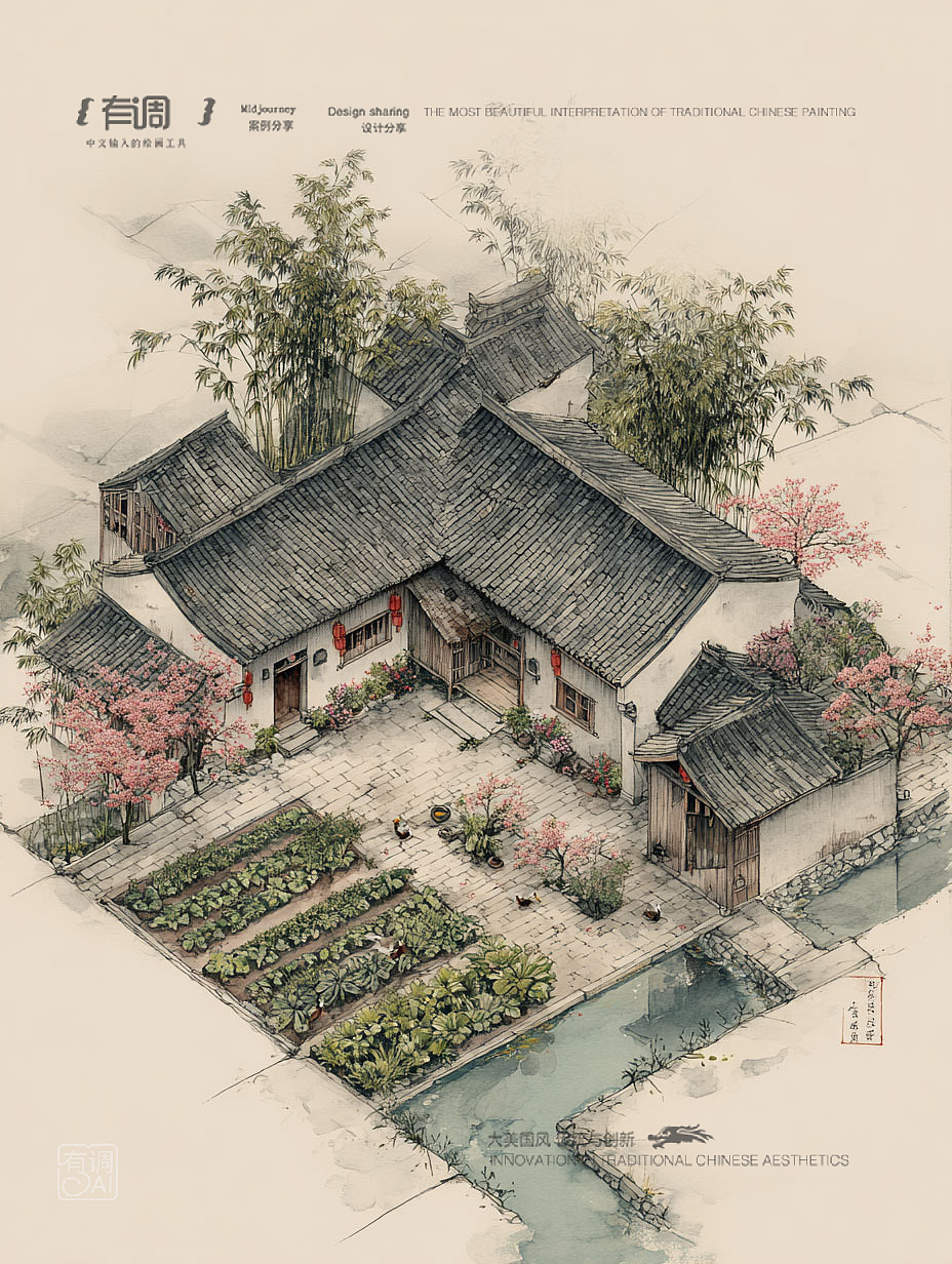 田园生活（图ZNDA0MjMyODM2） - AI作品 - 站酷设计师Hue有调原创素材 - 站酷ZCOOL