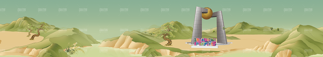 《南澳潮韵》长副手绘插画 | 可授权（图ZNDA0MjMzNDA0） - 商业插画 - 站酷设计师红鱼文化原创素材 - 站酷ZCOOL