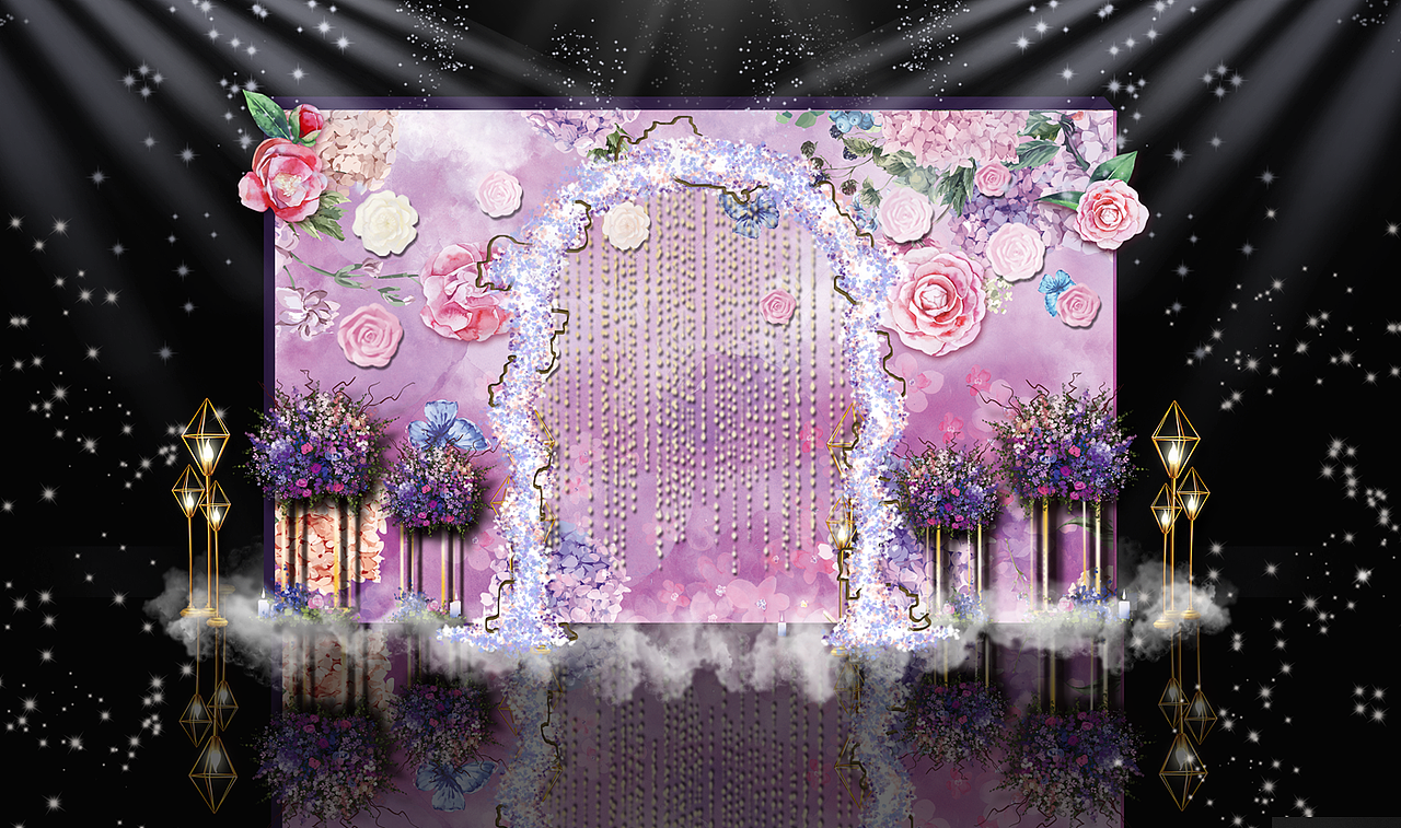 婚礼视觉设计 / 婚礼舞台相关设计（图ZNDA0MjM4MzEy） - 舞台美术 - 站酷设计师wuen乌恩原创素材 - 站酷ZCOOL