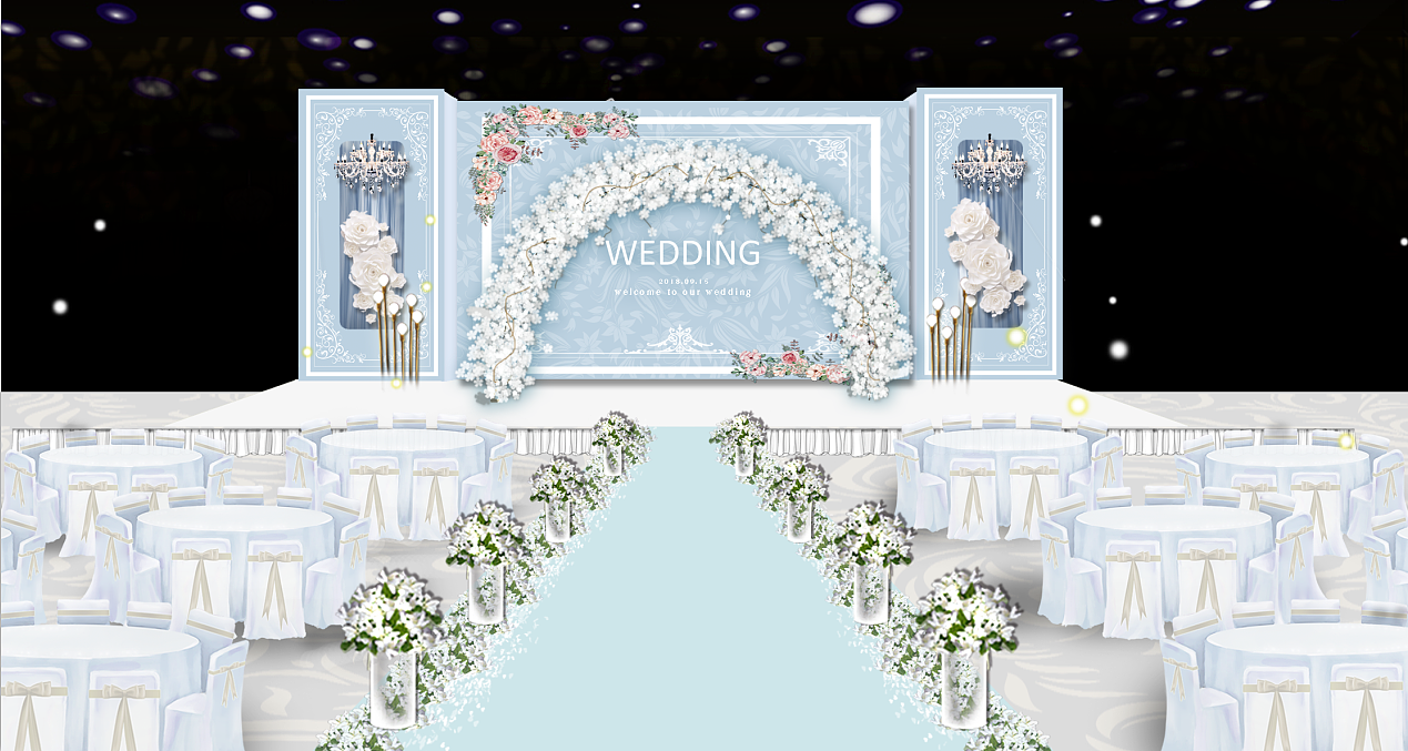 婚礼视觉设计 / 婚礼舞台相关设计（图ZNDA0MjM4MzI0） - 舞台美术 - 站酷设计师wuen乌恩原创素材 - 站酷ZCOOL