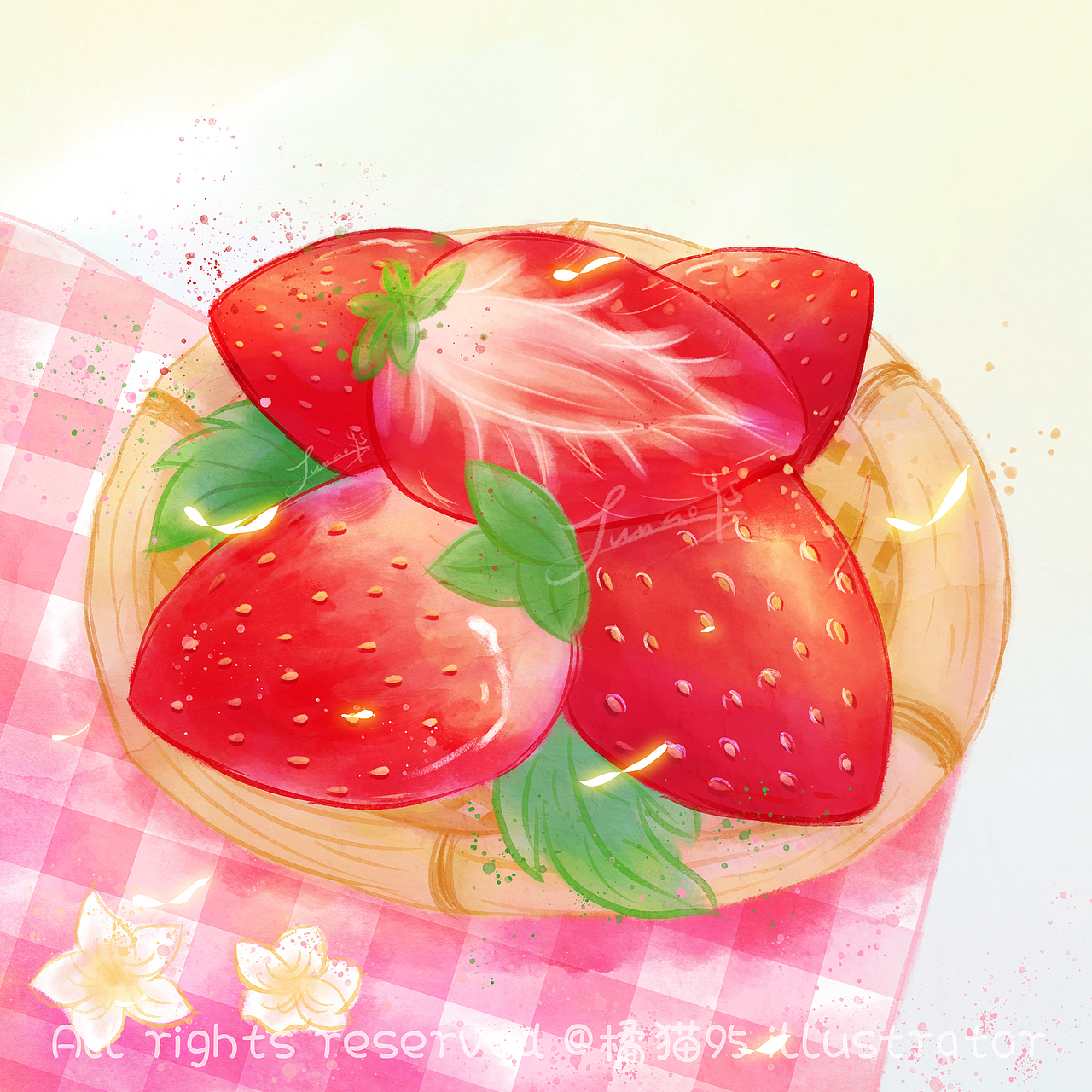 一些水彩的单子，画水果超级好看（图ZNDA0MjM4NTA4） - 艺术插画 - 站酷设计师橘猫插画原创素材 - 站酷ZCOOL