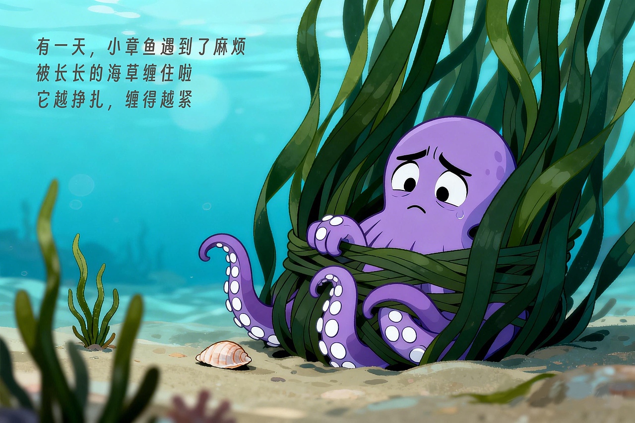 《大海里的超级合作》绘本（图ZNDA0MjM5NjQw） - AI作品 - 站酷设计师小扁BIAN原创素材 - 站酷ZCOOL