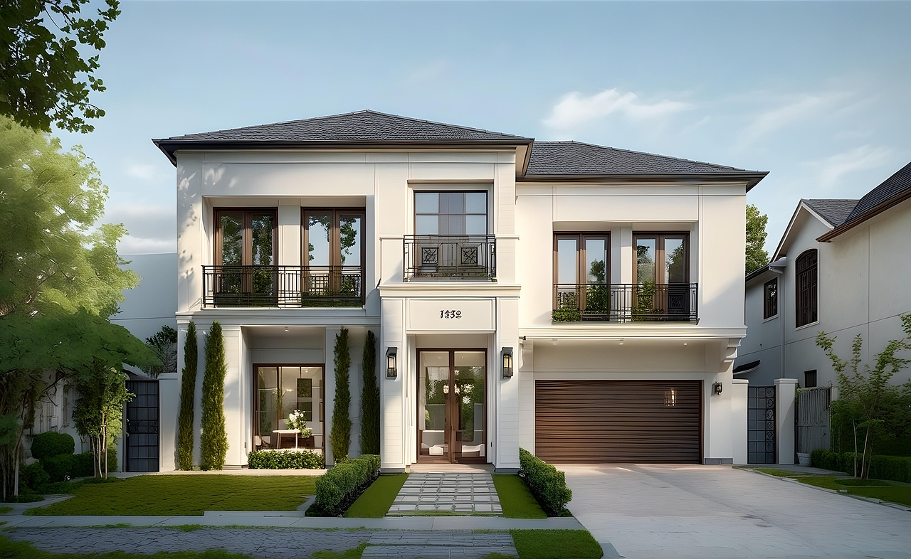 农村自建房&民宿外观设计效果（图ZNDA0MjUxODUy） - 酒店餐饮设计 - 站酷设计师锐雅空间设计原创素材 - 站酷ZCOOL