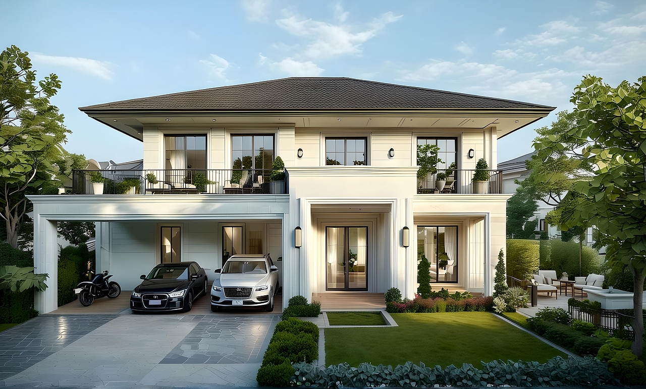 农村自建房&民宿外观设计效果（图ZNDA0MjUxODc2） - 酒店餐饮设计 - 站酷设计师锐雅空间设计原创素材 - 站酷ZCOOL