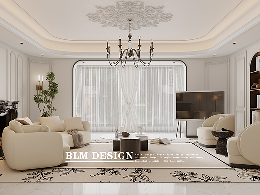 法式奶油风家装效果图案例