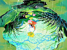 二十四节气插画-雨水 