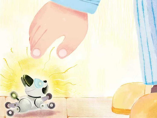 儿童期刊插图（手绘铅笔风格）