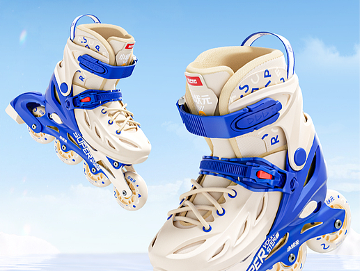 轮滑荧光绿天空蓝双款（个人主页-ZNzMzMjY4MTY=） - 电商 - 站酷设计师ELNa_原创素材 - 站酷ZCOOL